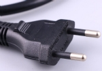 巴西电源线NBR6147 两芯Inmetro安规认证TUV电源连接线插头