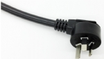 澳大利亚电源线（SAA电源线）三芯AS 3112 弯头插头，澳大利亚SAA认证规标准AC电源连接线