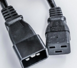 IEC 60320 C20公插，IEC 60320 C19母插，服务器，数据库，PDU电源线，各国安规标准，AC电源连接线