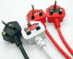 英国电源线 (UK电源) 带保险丝，注塑式大英插头，BSI1363A ASTA 认证安规标准AC电源连接线